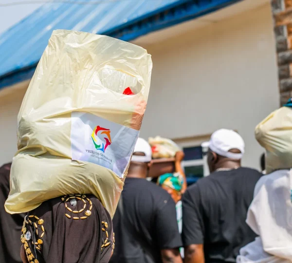 Over 200 people went with a package of rice, spaghetti, yam and garri. We believe we can do more with more hands on deck.
