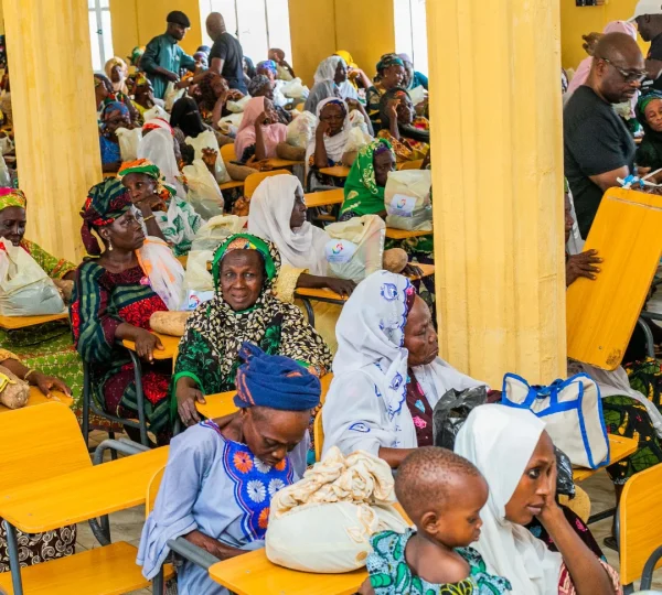 Over 200 people went with a package of rice, spaghetti, yam and garri. We believe we can do more with more hands on deck.