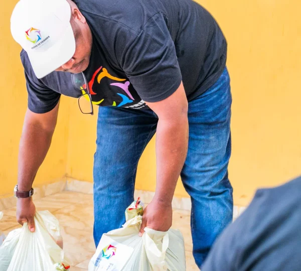 Over 200 people went with a package of rice, spaghetti, yam and garri. We believe we can do more with more hands on deck.